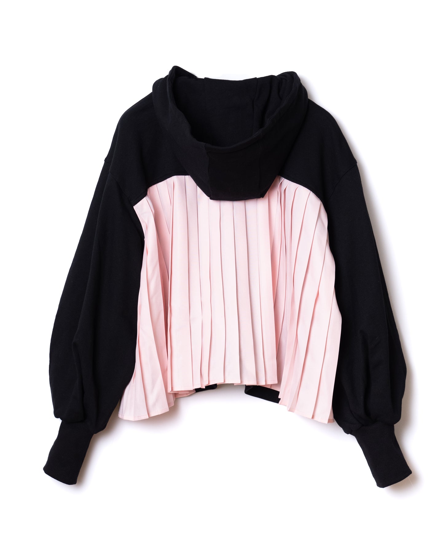 NON TOKYO / BACK PLEATS SWEAT PARKA (BLACK×PINK)