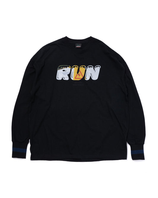 NON TOKYO / PRINT L/S T-SHIRT(RUN / BLACK)