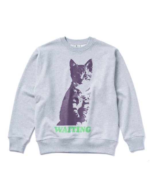 NON TOKYO / PRINT PULLOVER SWEAT (CAT / GRAY)