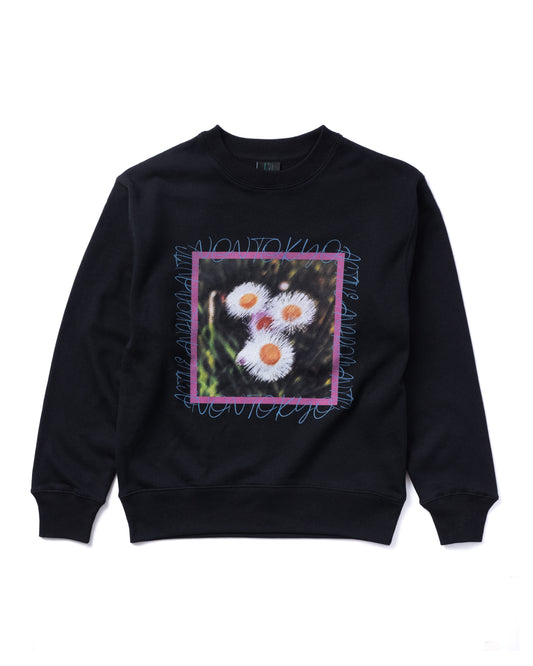 NON TOKYO / PRINT PULLOVER SWEAT (FLOWER / BLACK)