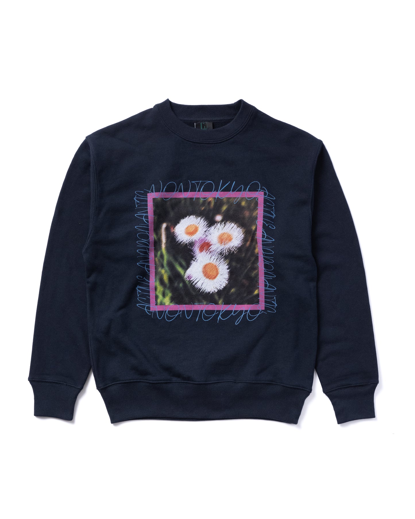 NON TOKYO / PRINT PULLOVER SWEAT (FLOWER / NAVY)