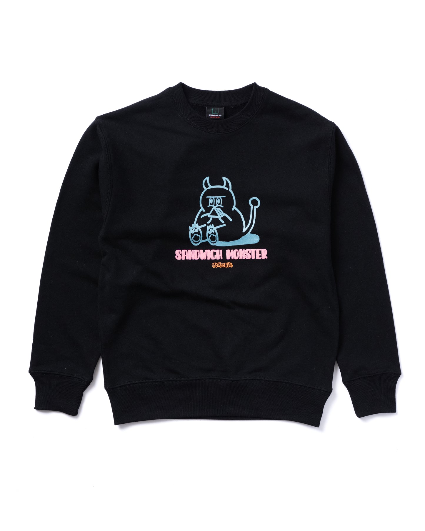 NON TOKYO / GRITTER PRINT PULLOVER SWEAT (BLACK)