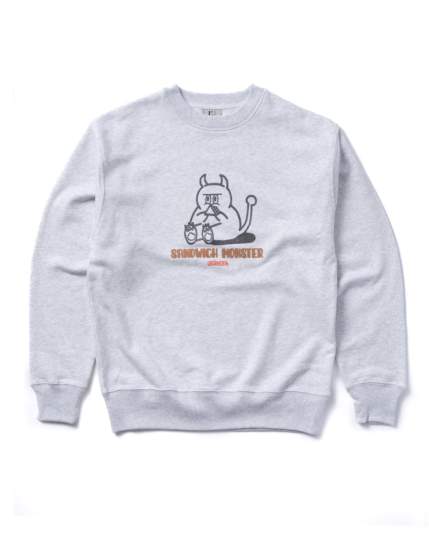 NON TOKYO / GRITTER PRINT PULLOVER SWEAT (GRAY)