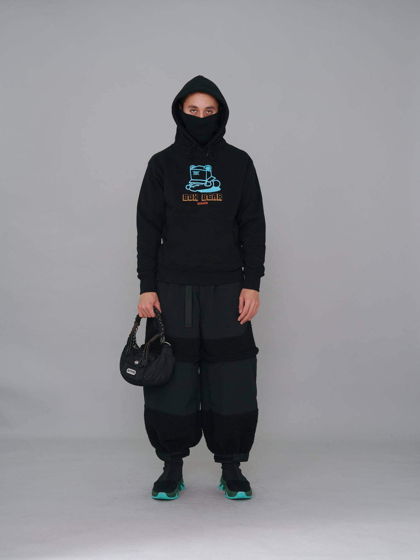 NON TOKYO / GRITTER  PRINT PARKA (BLACK)