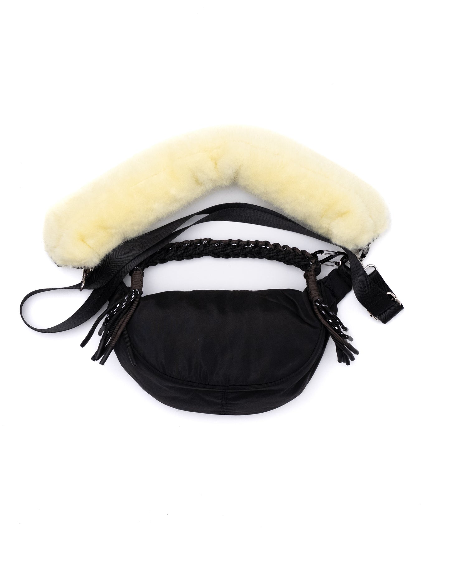 NON TOKYO /3WAY FUR HANDLE BAG (BLACK) &lt;NON TOKYO&gt; 3WAY FUR HANDLE BAG (BLACK)