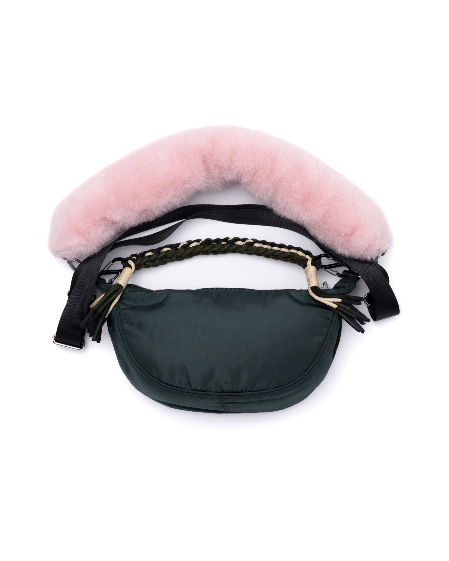 NON TOKYO /3WAY FUR HANDLE BAG (GREEN) &lt;NON TOKYO&gt; 3WAY FUR HANDLE BAG (GREEN)