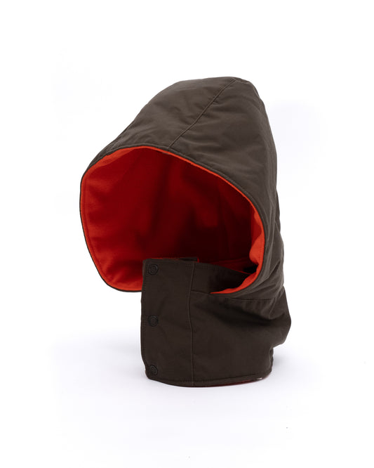 NON TOKYO /REVERSIBLE HOOD NECKWARMER (BROWN)