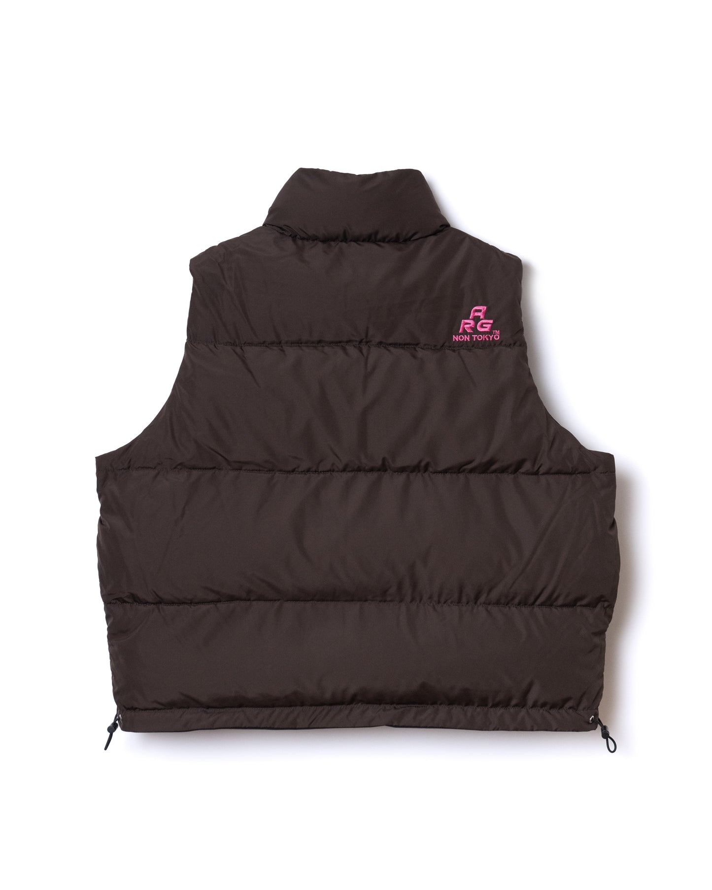 NON TOKYOxUNIVERSAL OVERALL / REVERSIBLE DOWN VEST (BLACK×BROWN)