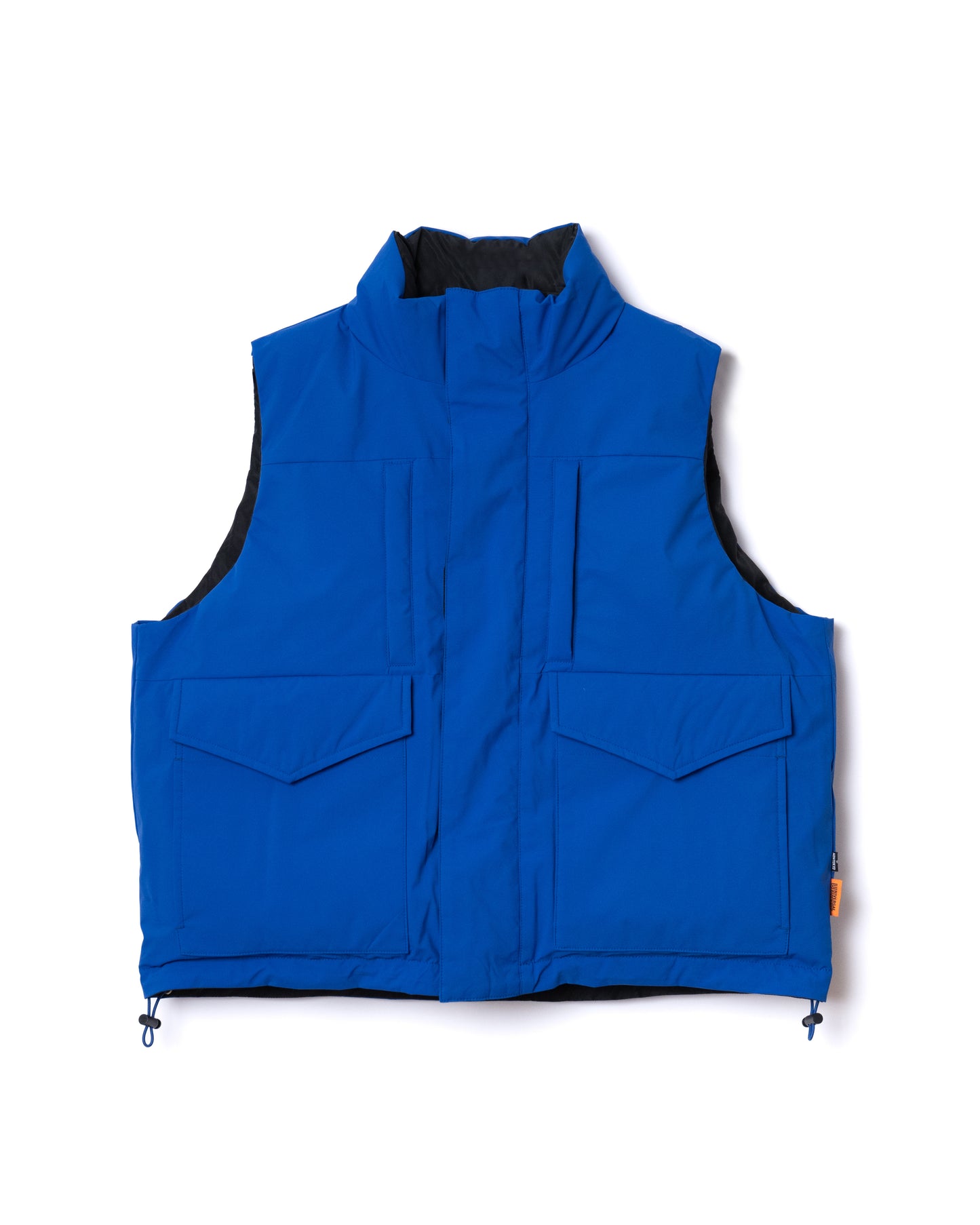 NON TOKYOxUNIVERSAL OVERALL / REVERSIBLE DOWN VEST (BLUE×BLACK)