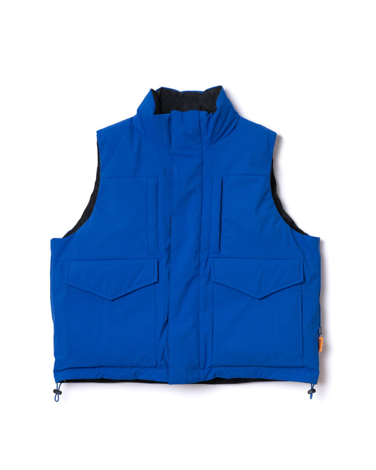 NON TOKYOxUNIVERSAL OVERALL / REVERSIBLE DOWN VEST (BLUE×BLACK) &lt;NON TOKYO&gt; Reversible down vest (blue×black)