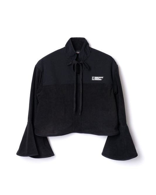 NON TOKYO / FLARE SLEEVE FLEECE TOP (BLACK)