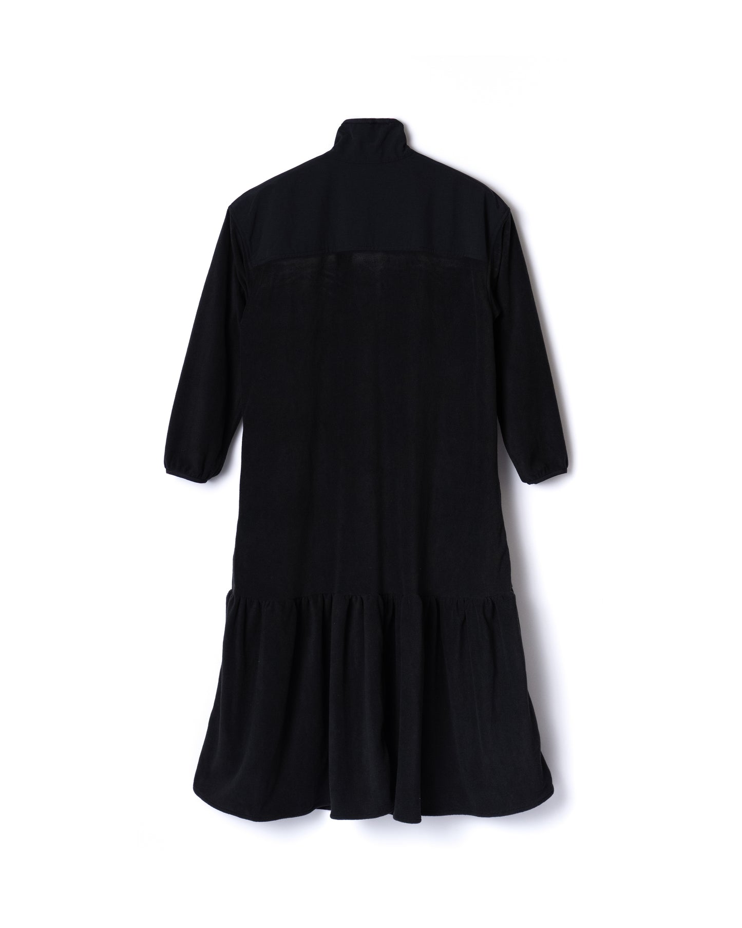 NON TOKYO / FLARE SLEEVE FLEECE ONE-PIECE (BLACK)