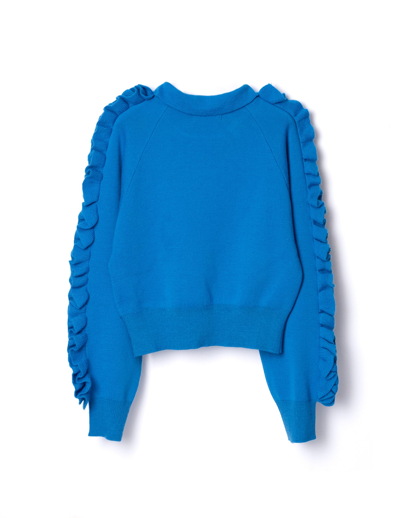 NON TOKYO / RUFFLED SLEEVE KNIT (BLUE)