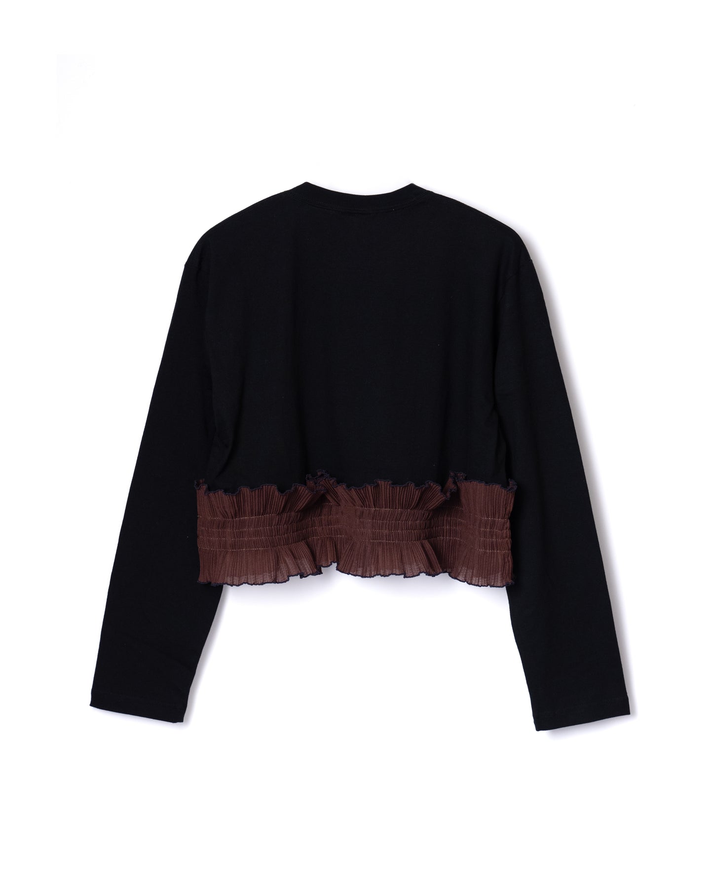 NON TOKYO / PLEATS FRILL L/S C/S (BLACK)