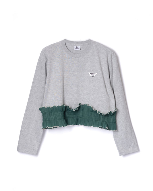 NON TOKYO / PLEATS FRILL L/SC/S (GRAY)