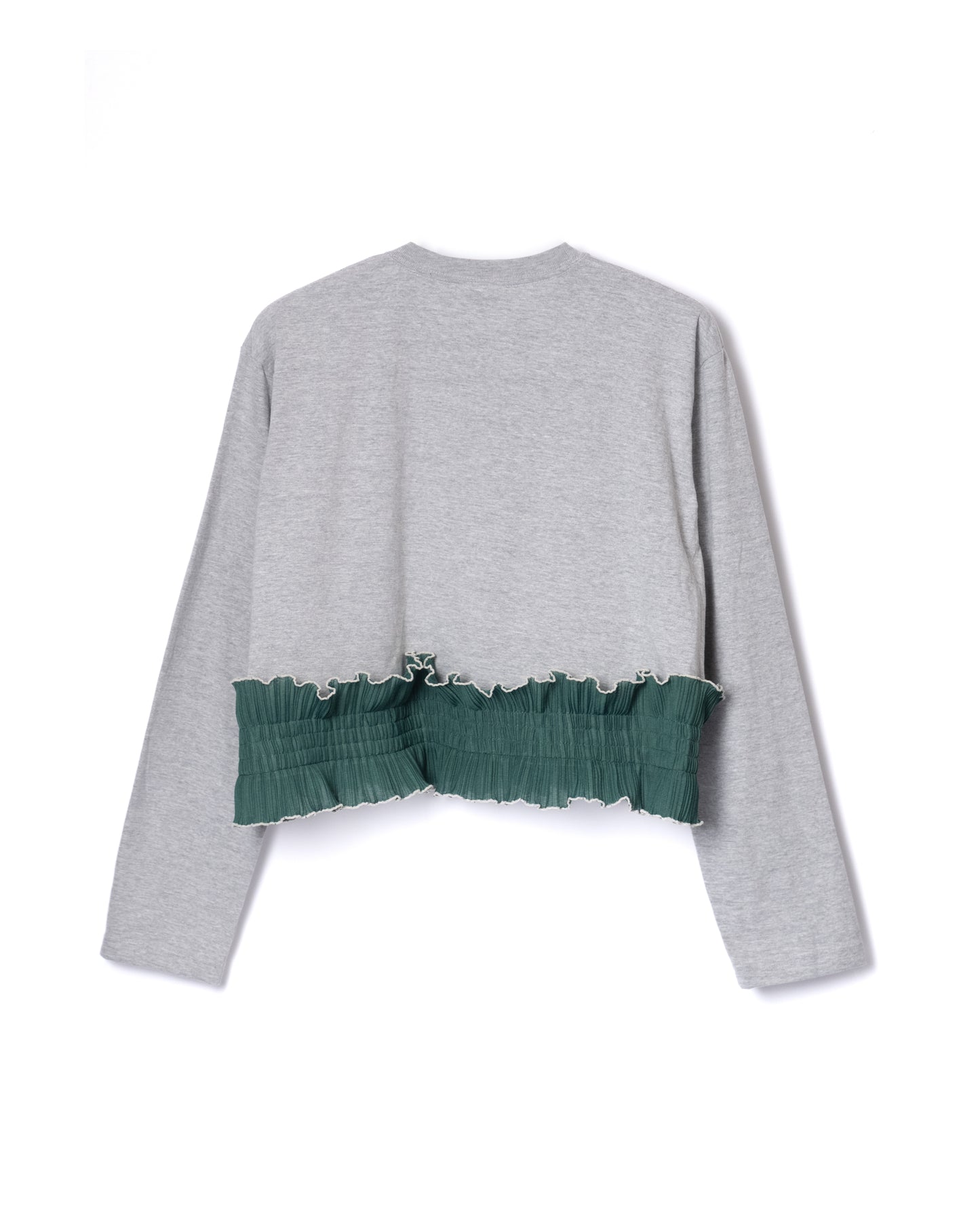 NON TOKYO / PLEATS FRILL L/S C/S (GRAY)