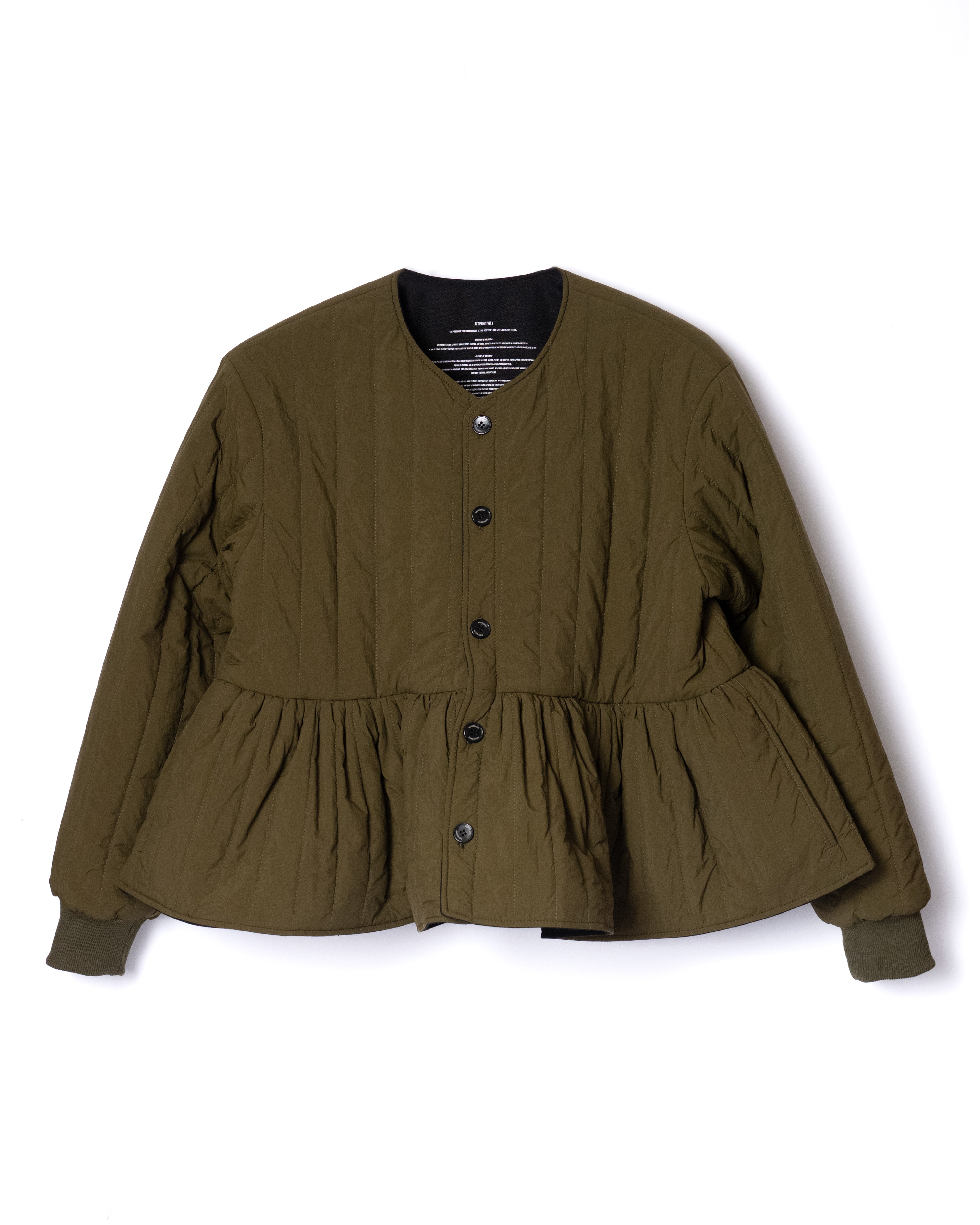 NON TOKYO / REVERSIBLE QUILTING JACKET (KHAKI×BLACK)