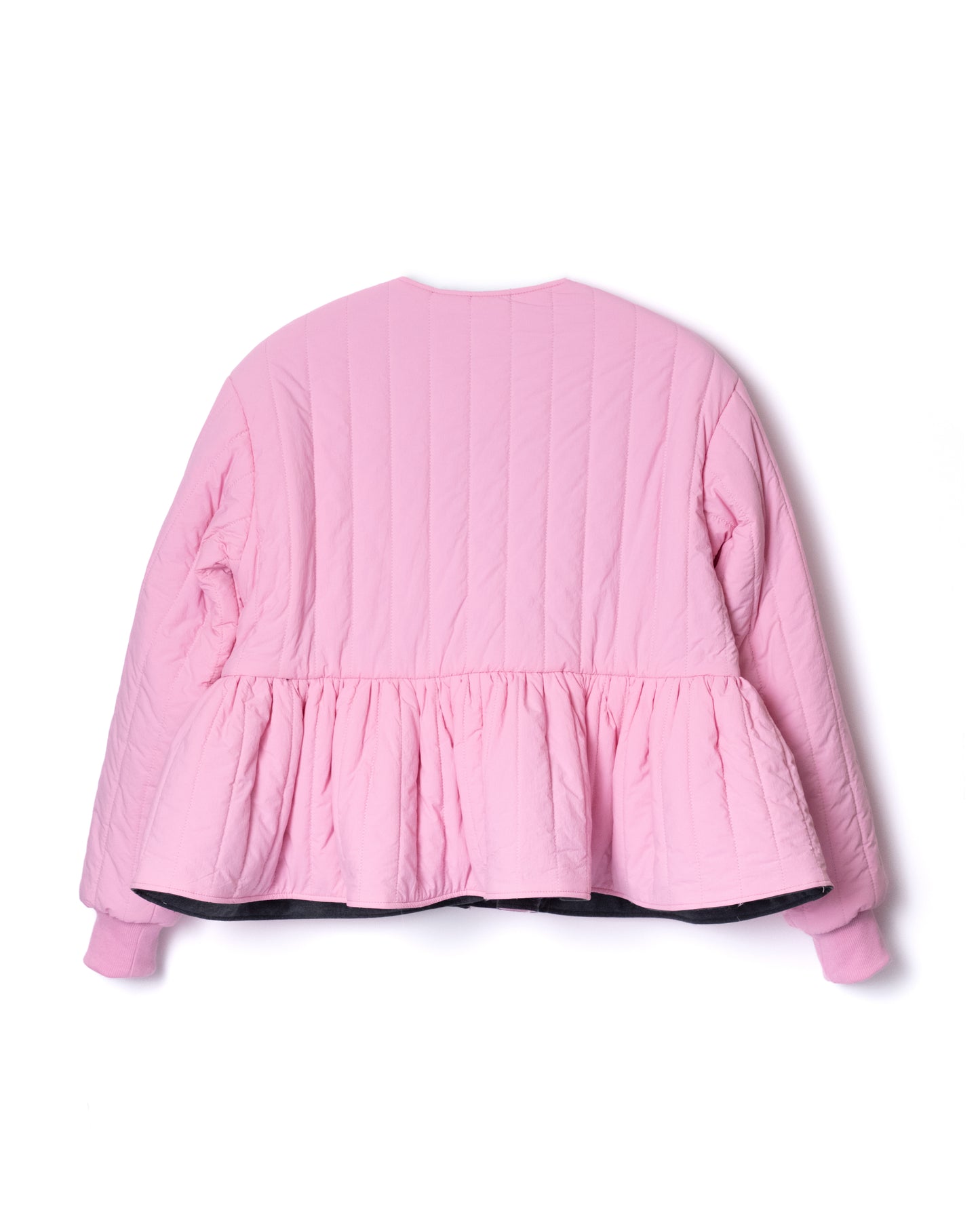 NON TOKYO / REVERSIBLE QUILTING JACKET (PINK×GRAY) &lt;NON TOKYO&gt; Reversible quilting jacket (pink×gray)