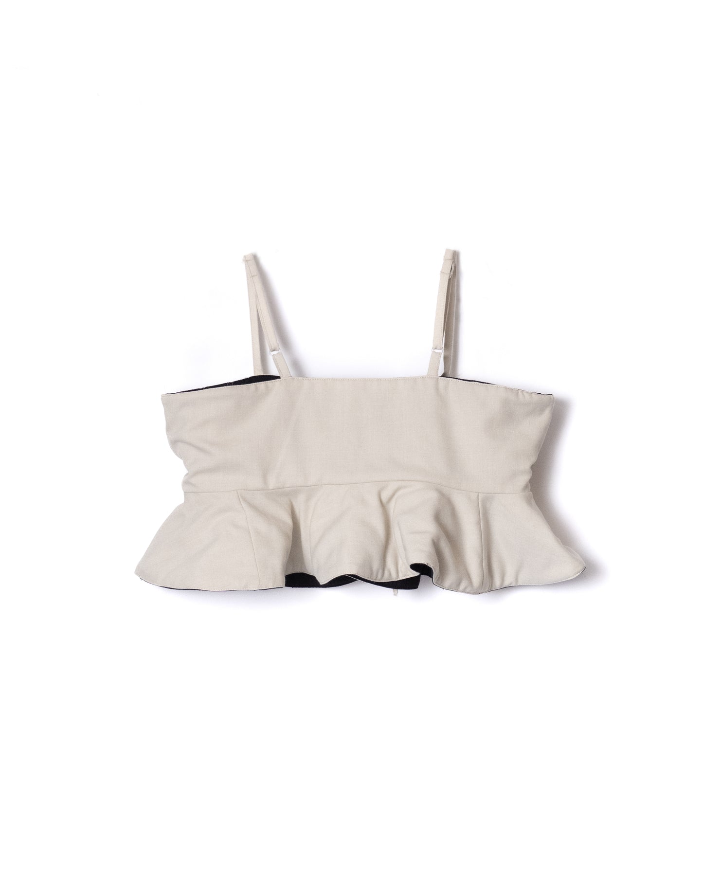 NON TOKYO / REVERSIBLE QUILTING CAMISOLE (BLACK×IVORY) &lt;NON TOKYO&gt; Reversible quilting camisole (black×ivory)