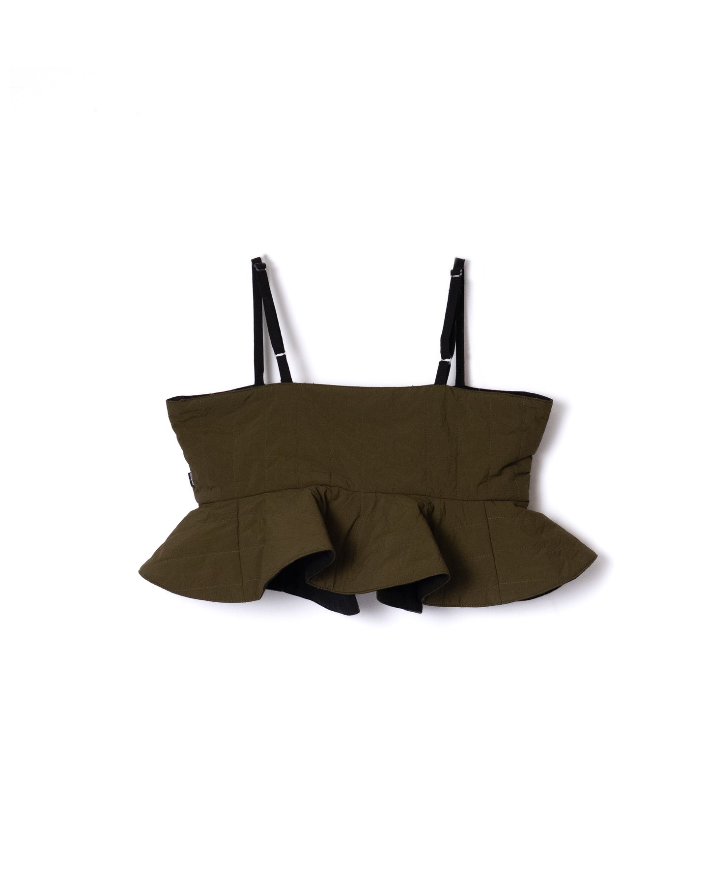 NON TOKYO / REVERSIBLE QUILTING CAMISOLE (KHAKI×BLACK) &lt;NON TOKYO&gt; Reversible quilting camisole (khaki×black)