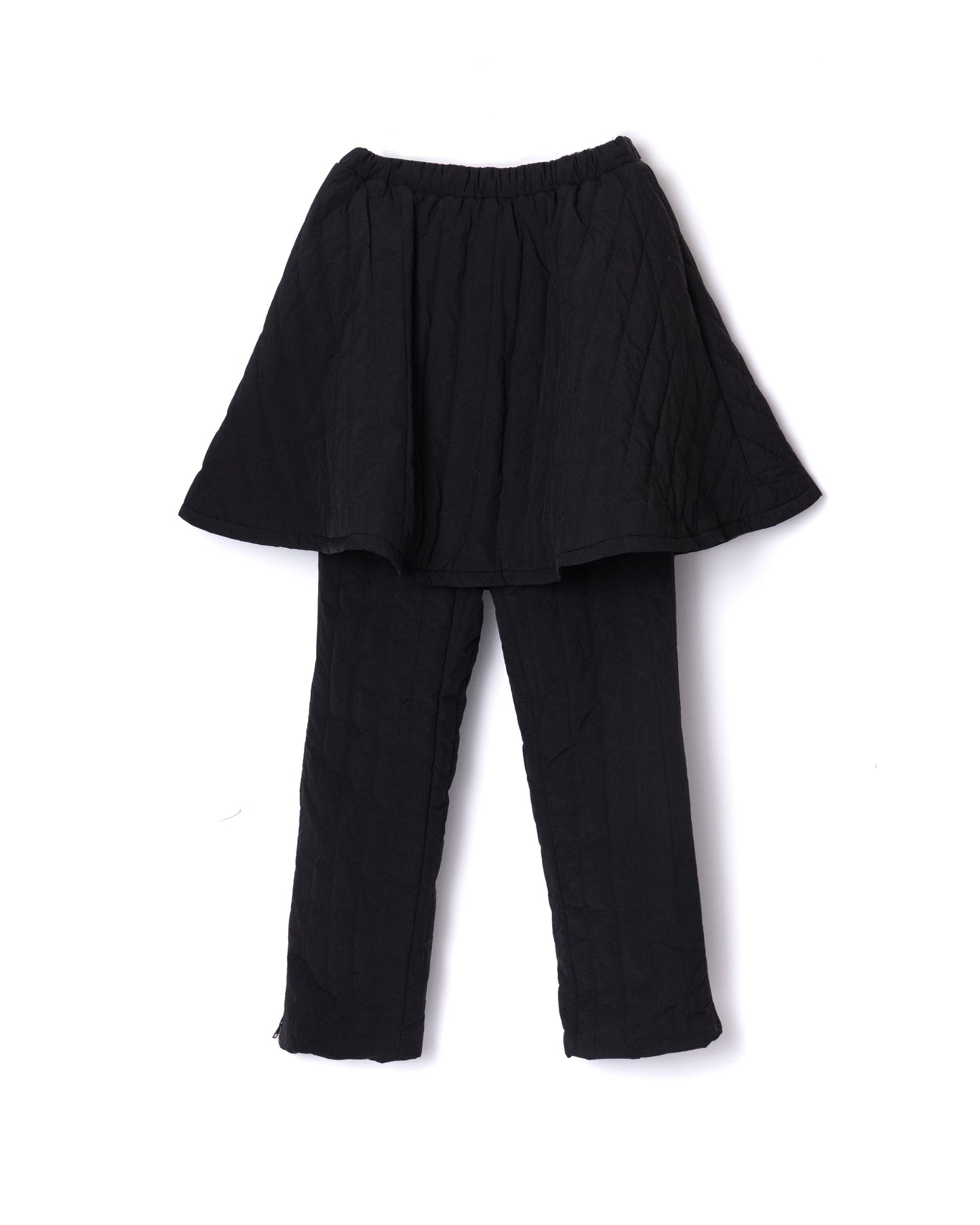 NON TOKYO / 3WAY QUILTING SKIRT PANTS (BLACK) &lt;NON TOKYO&gt; 3WAY QUILTING SKIRT PANTS (BLACK)