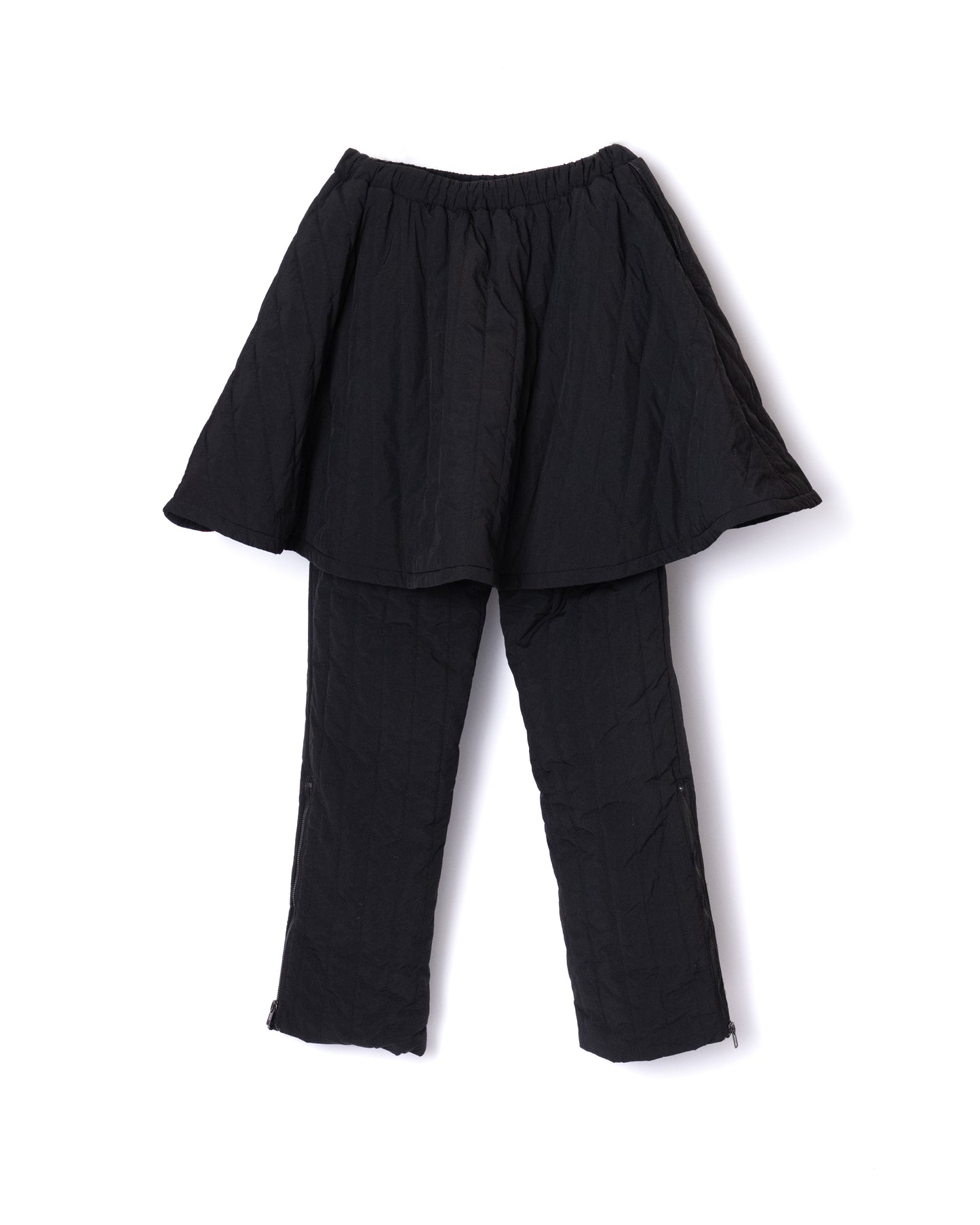 NON TOKYO / 3WAY QUILTING SKIRT PANTS (BLACK) &lt;NON TOKYO&gt; 3WAY QUILTING SKIRT PANTS (BLACK)