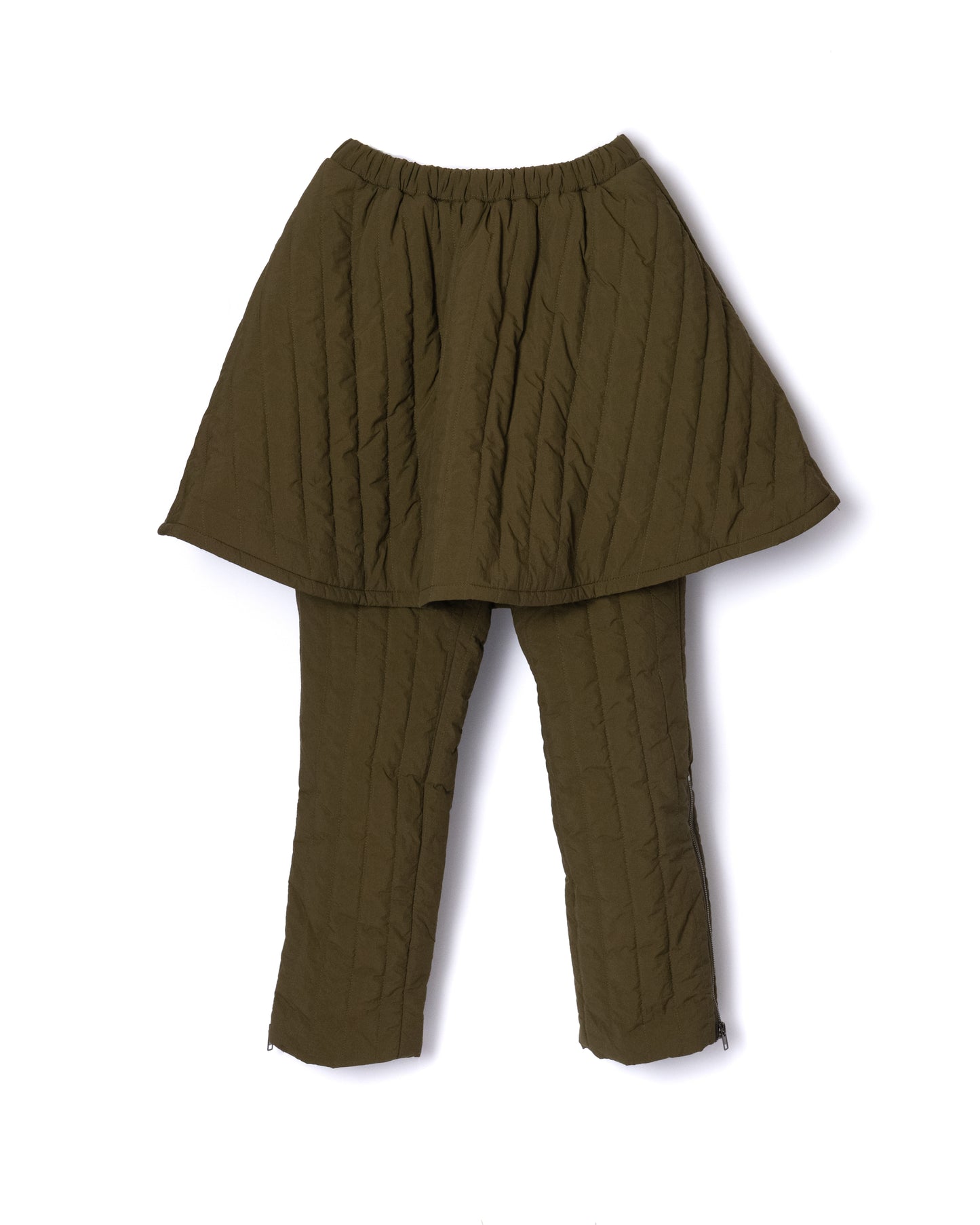 NON TOKYO / 3WAY QUILTING SKIRT PANTS (KHAKI) &lt;NON TOKYO&gt; 3WAY QUILTING SKIRT PANTS (KHAKI)