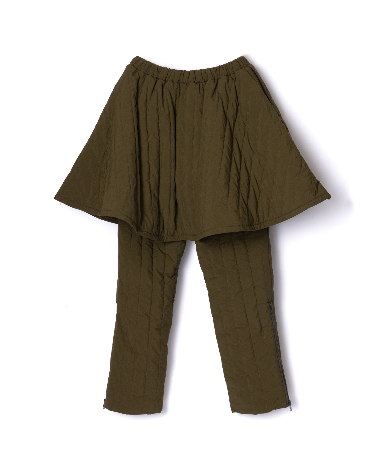 NON TOKYO / 3WAY QUILTING SKIRT PANTS (KHAKI) &lt;NON TOKYO&gt; 3WAY QUILTING SKIRT PANTS (KHAKI)