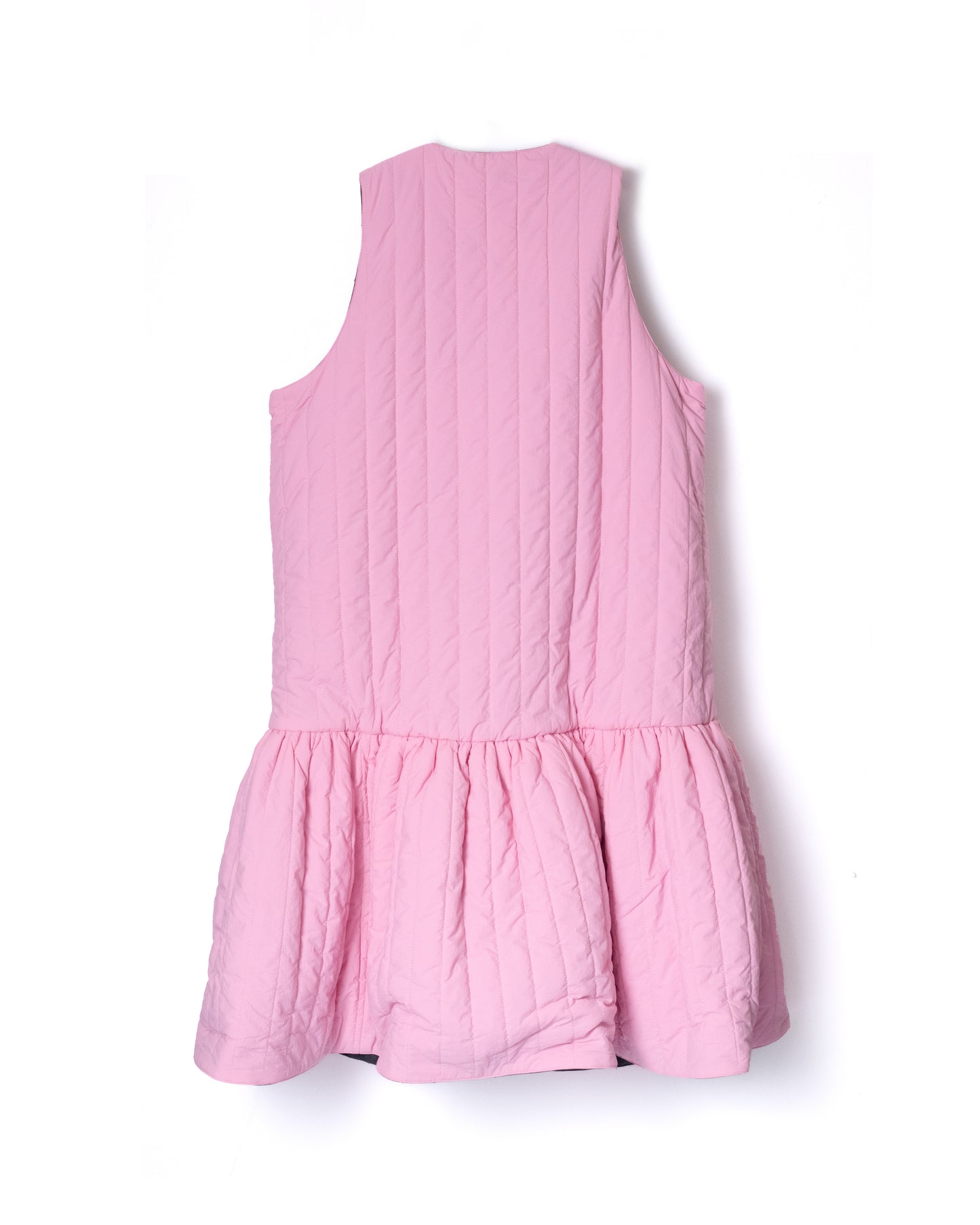 NON TOKYO / REVERSIBLE QUILTING ONE-PIECE (PINK×GRAY) &lt;NON TOKYO&gt; Reversible quilting one-piece (pink×gray)