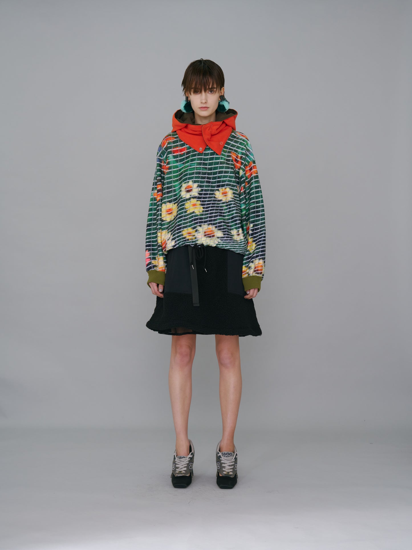 NON TOKYO / PRINT FLEECE PULLOVER TOP (FLOWER)