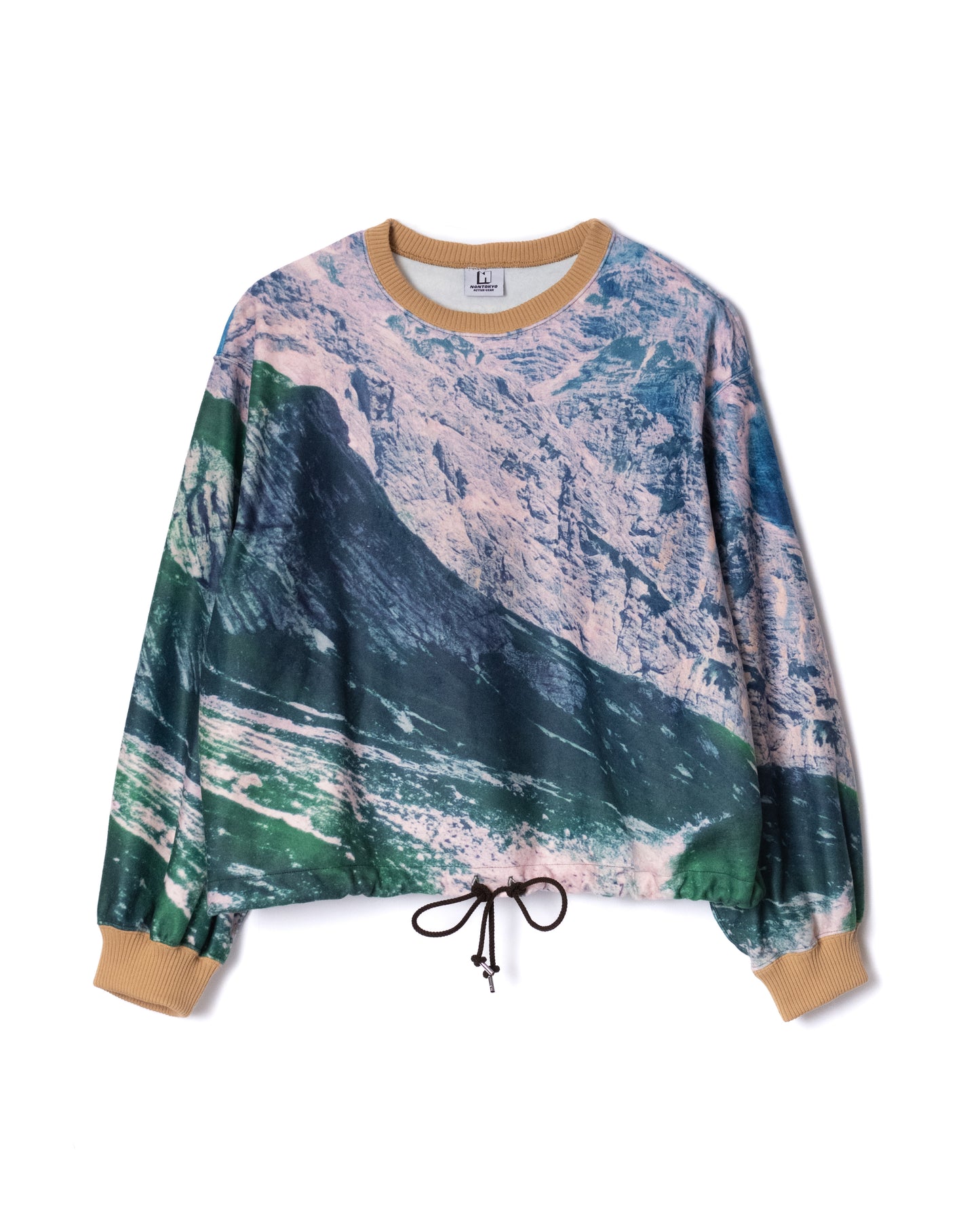 NON TOKYO / PRINT FLEECE PULLOVER TOP (MOUNTAIN)