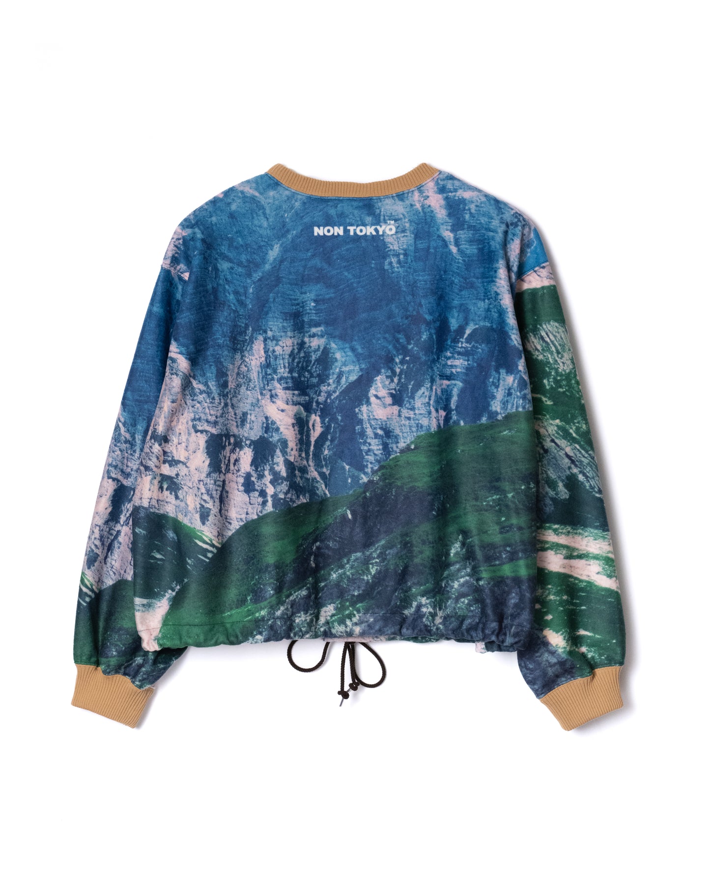 NON TOKYO / PRINT FLEECE PULLOVER TOP (MOUNTAIN)