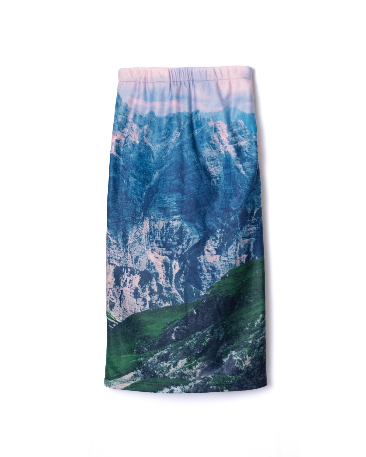 NON TOKYO / PRINT FLEECE LONG SKIRT (MOUNTAIN)