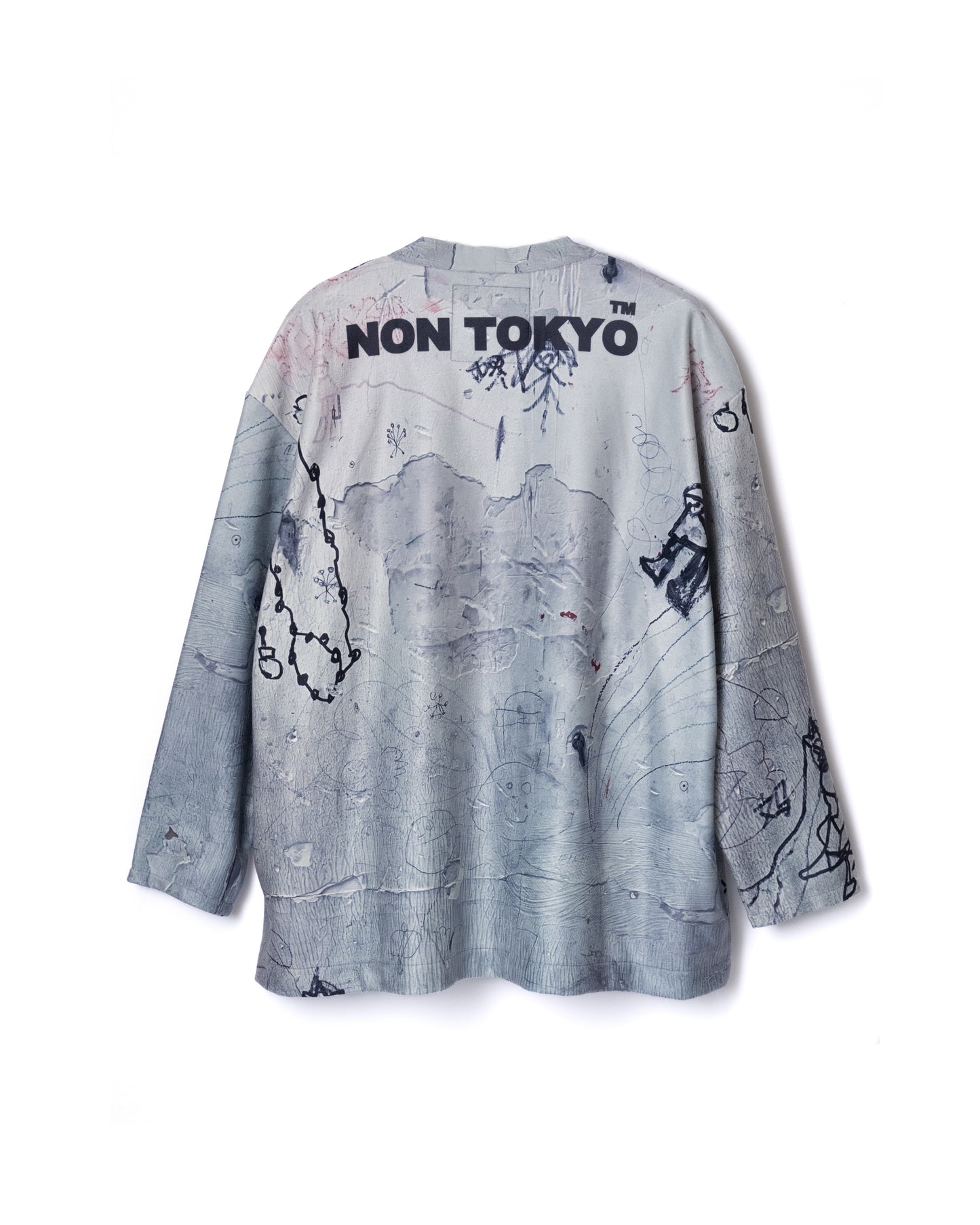 NON TOKYO / PRINT FLEECE BIG CARDIGAN (GRAFFITI)