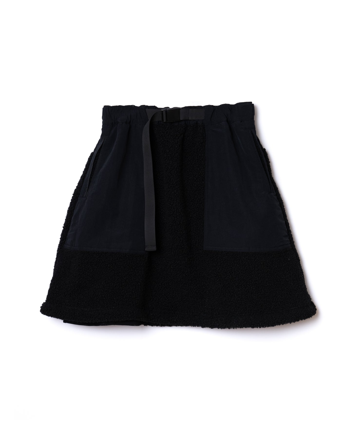 NON TOKYO / 2WAY BOA SKIRT (BLACK×BLACK)