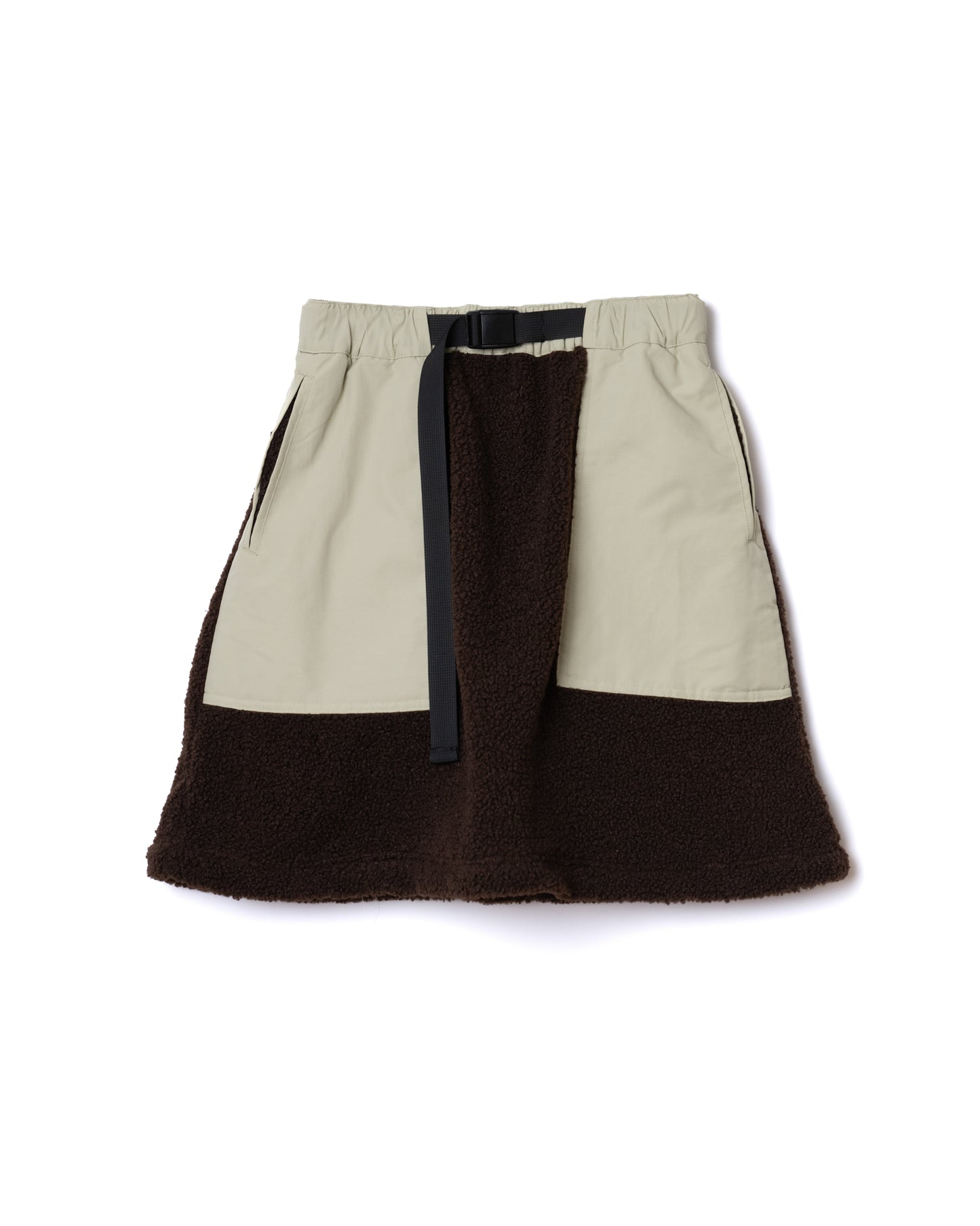 NON TOKYO / 2WAY BOA SKIRT (BROWN×M.GREEN)