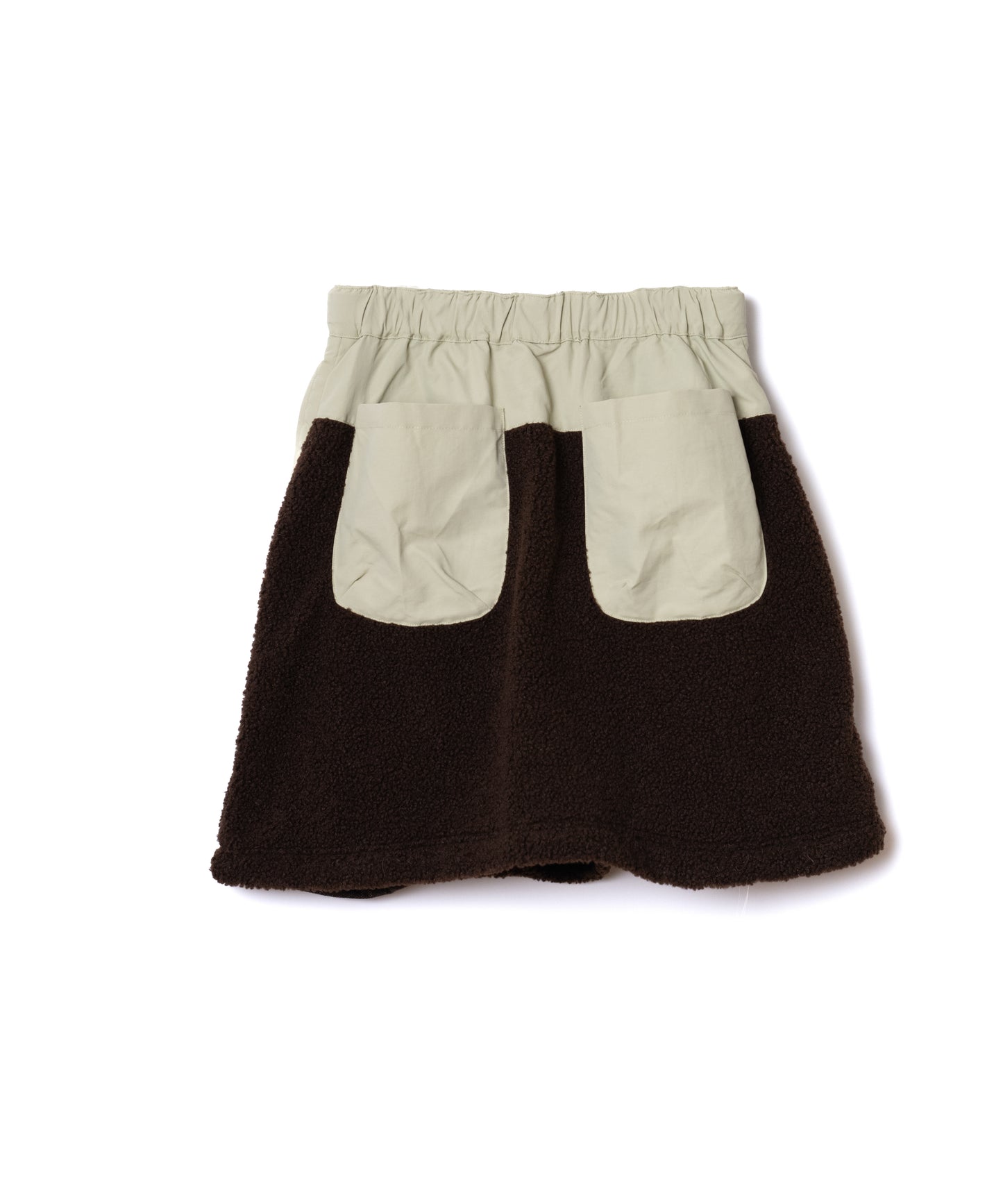 NON TOKYO / 2WAY BOA SKIRT (BROWN×M.GREEN)