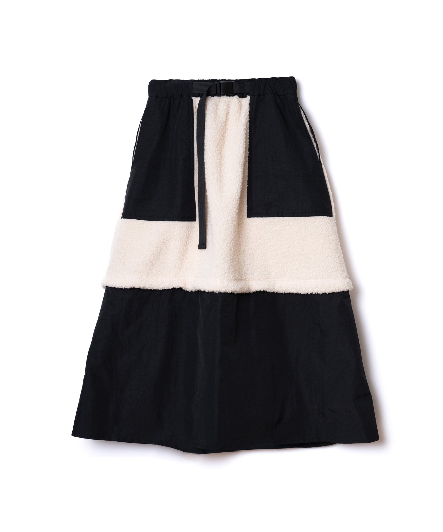 NON TOKYO / 2WAY BOA SKIRT (IVORY×BLACK)