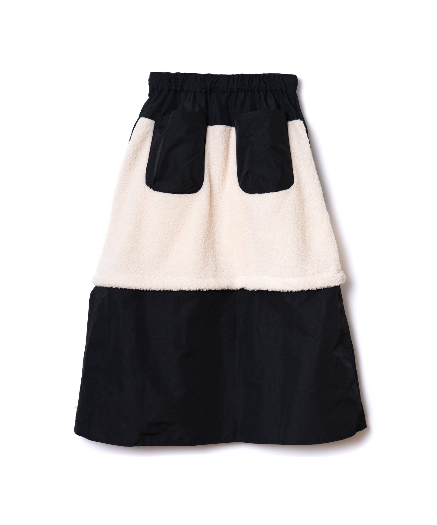 NON TOKYO / 2WAY BOA SKIRT (IVORY×BLACK)