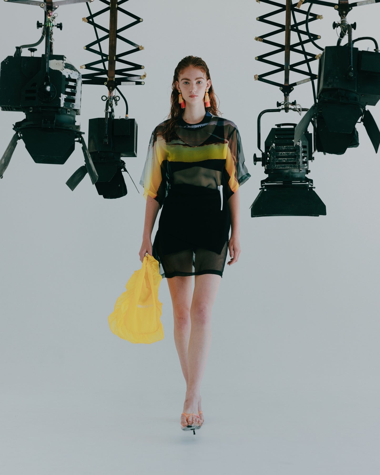 NON TOKYO /   FRILL ECO BAG (S / YELLOW)