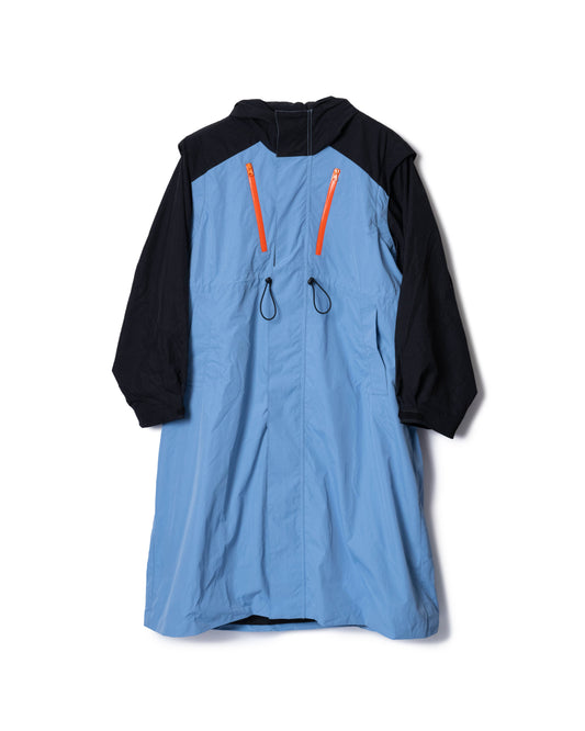 PRE ORDER / 2WAY LONG MOUNTAIN PARKA (BLACK x BLUE)