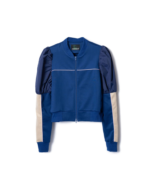 PRE ORDER / PUFF SLEEVE ZIP-UP JERSEY (BLUE)