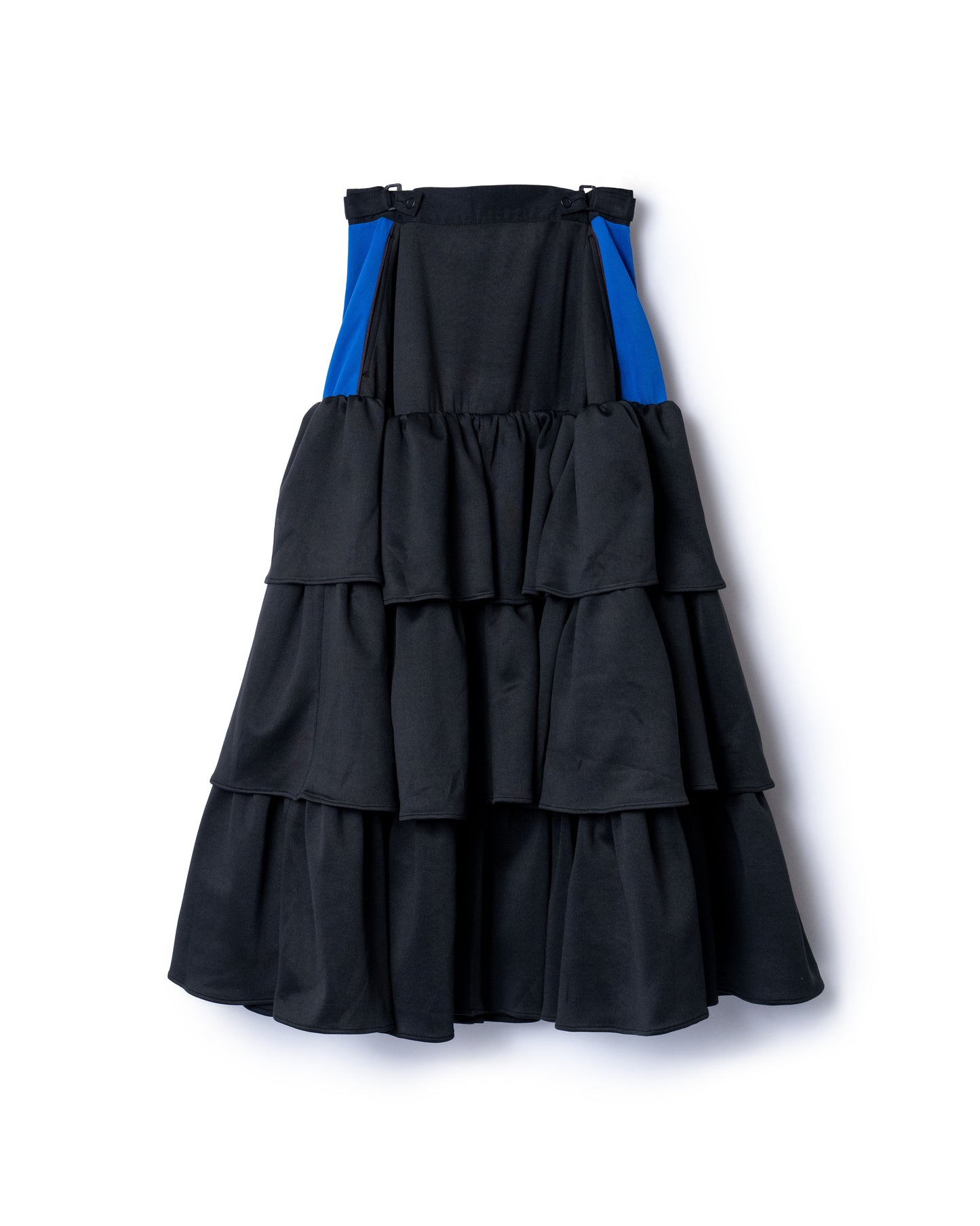 JERSEY TIERED SKIRT (BLACK)