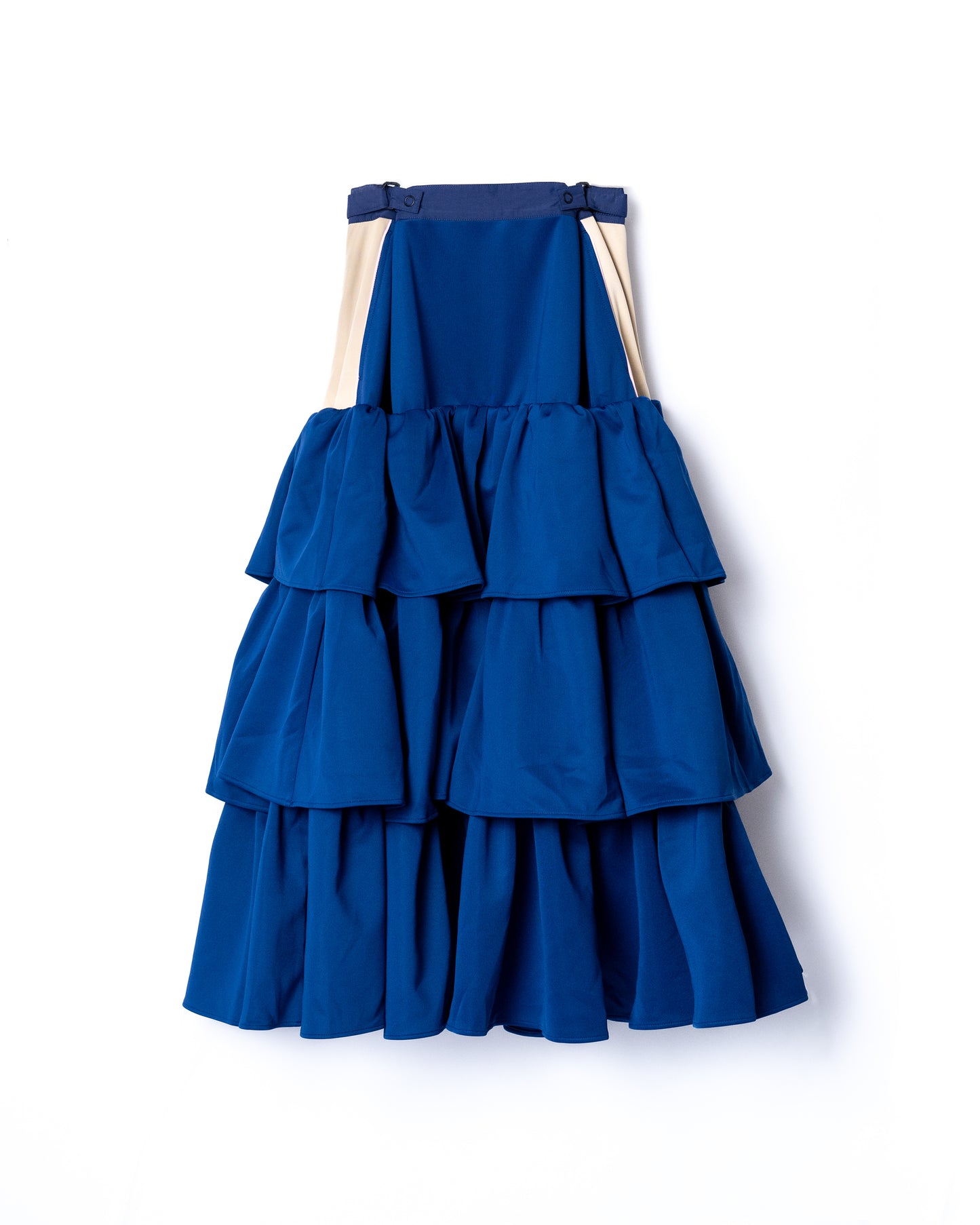 JERSEY TIERED SKIRT (BLUE)