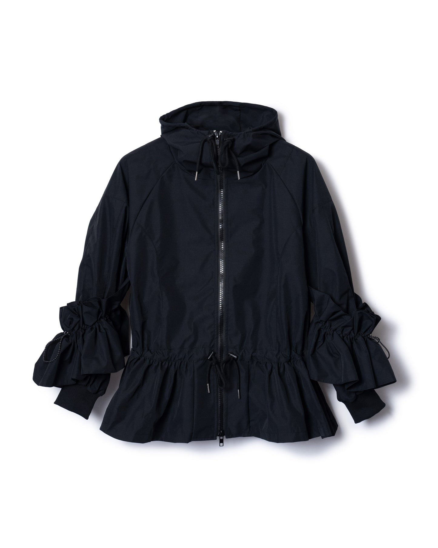 PRE ORDER / GATHER NYLON BLOUSON (BLACK)