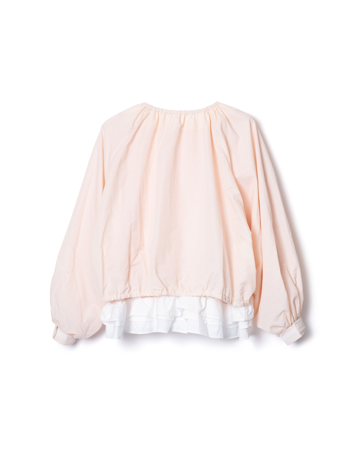 PRE ORDER / FRILL HEM NYLON PULLOVER (IVORY)