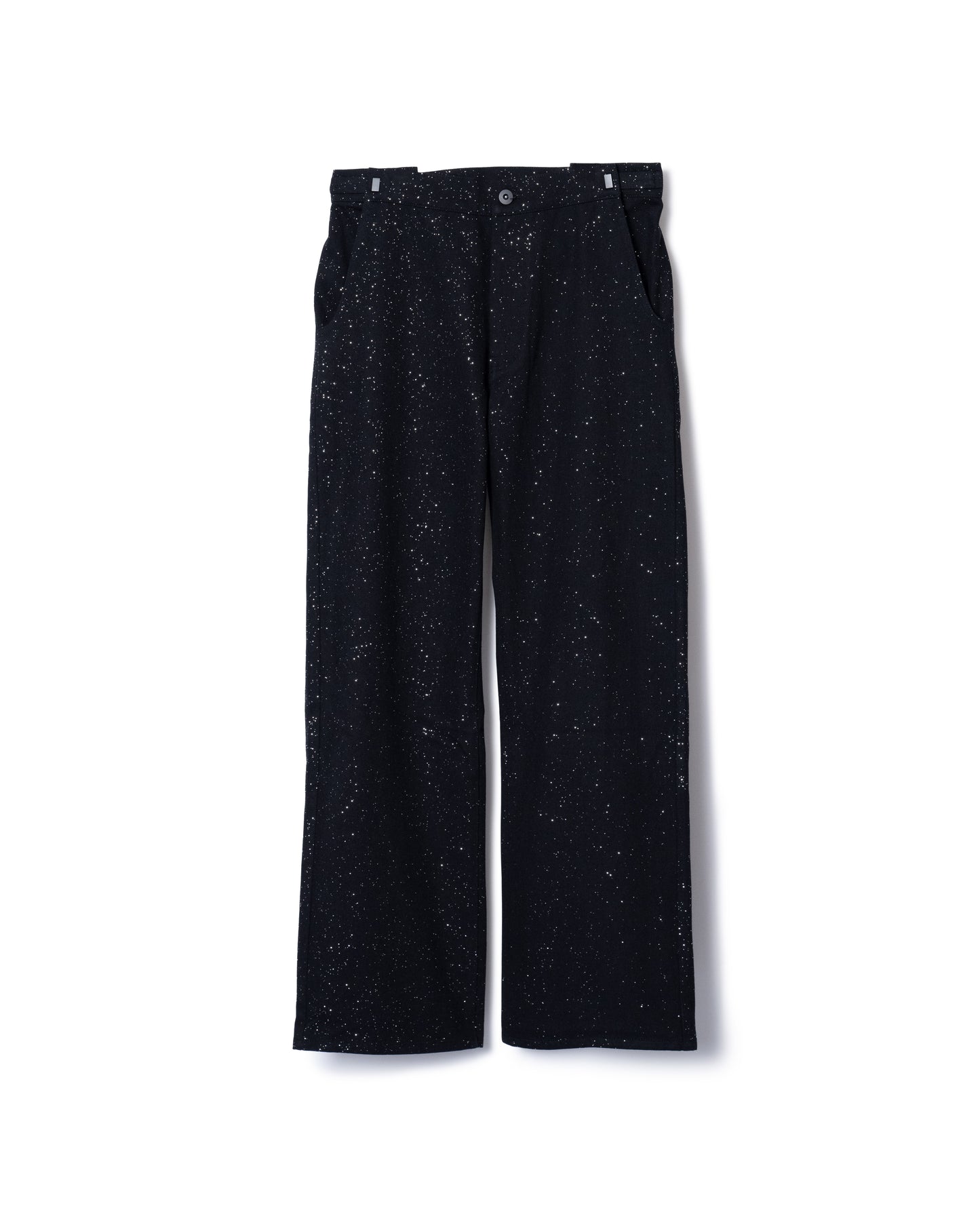 LAME DENIM PANTS (BLACK)