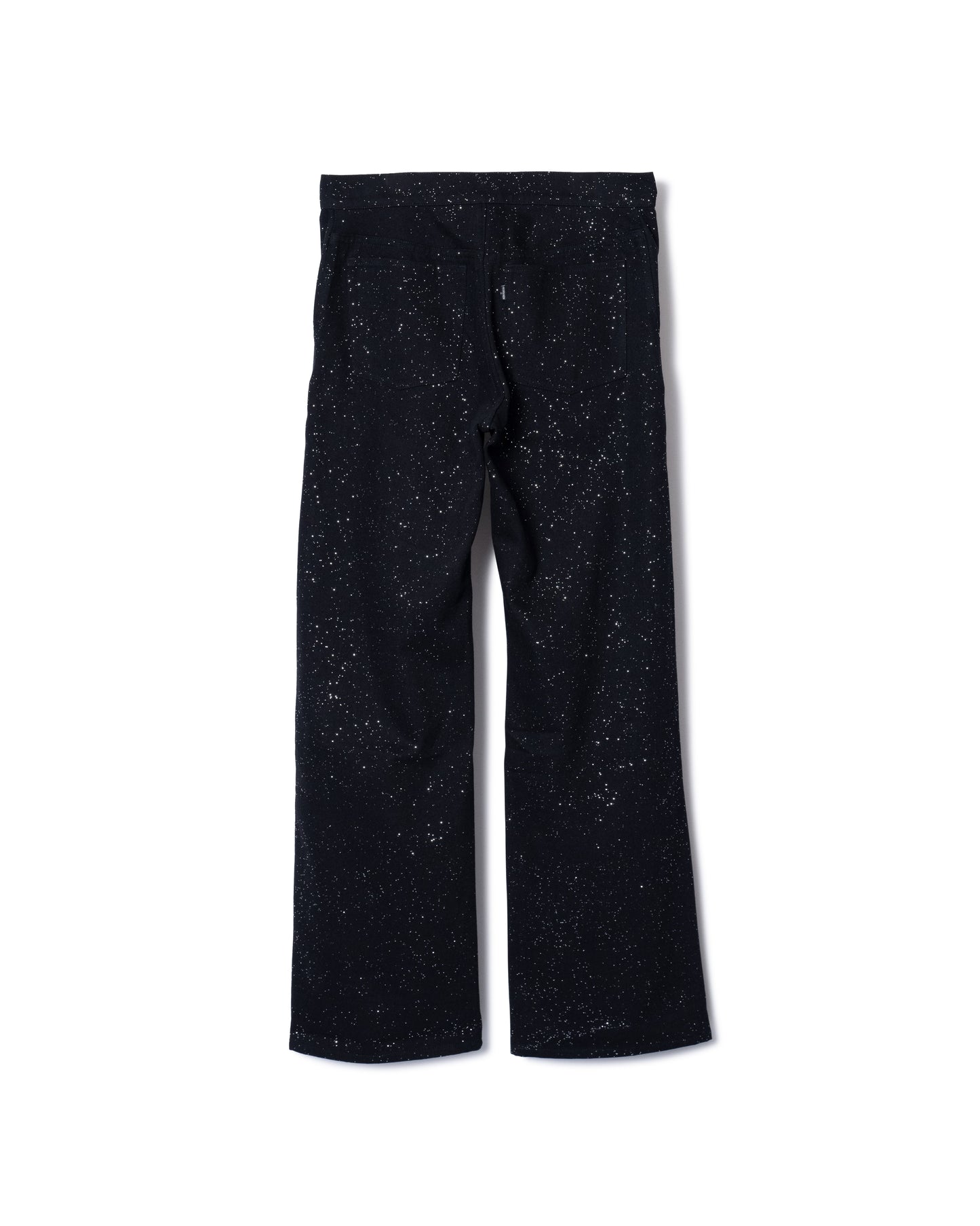 LAME DENIM PANTS (BLACK)