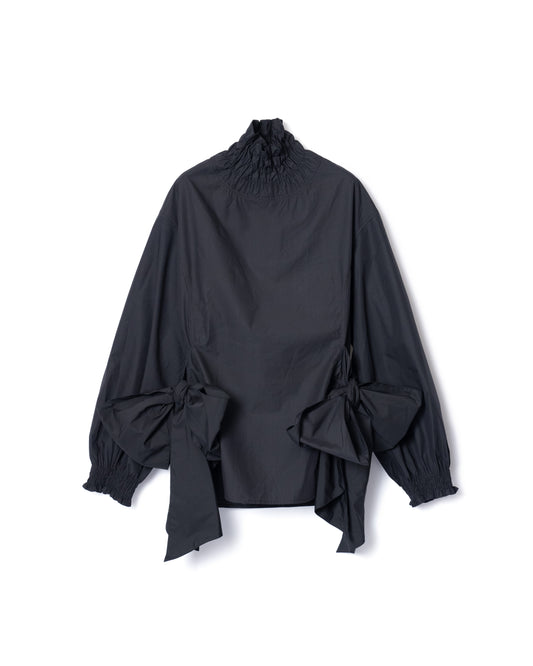 PRE ORDER / SIDE RIBBON SHIRT (BLACK)