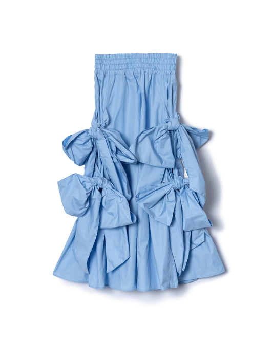 PRE ORDER / SIDE RIBBON SKIRT (BLUE)